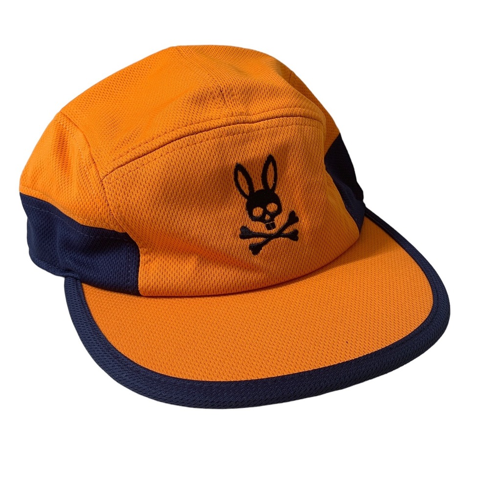 Psycho Bunny Doyers 5 Panel Sport Yukon Gold Adjustable Men's Cap Hat OSFM
